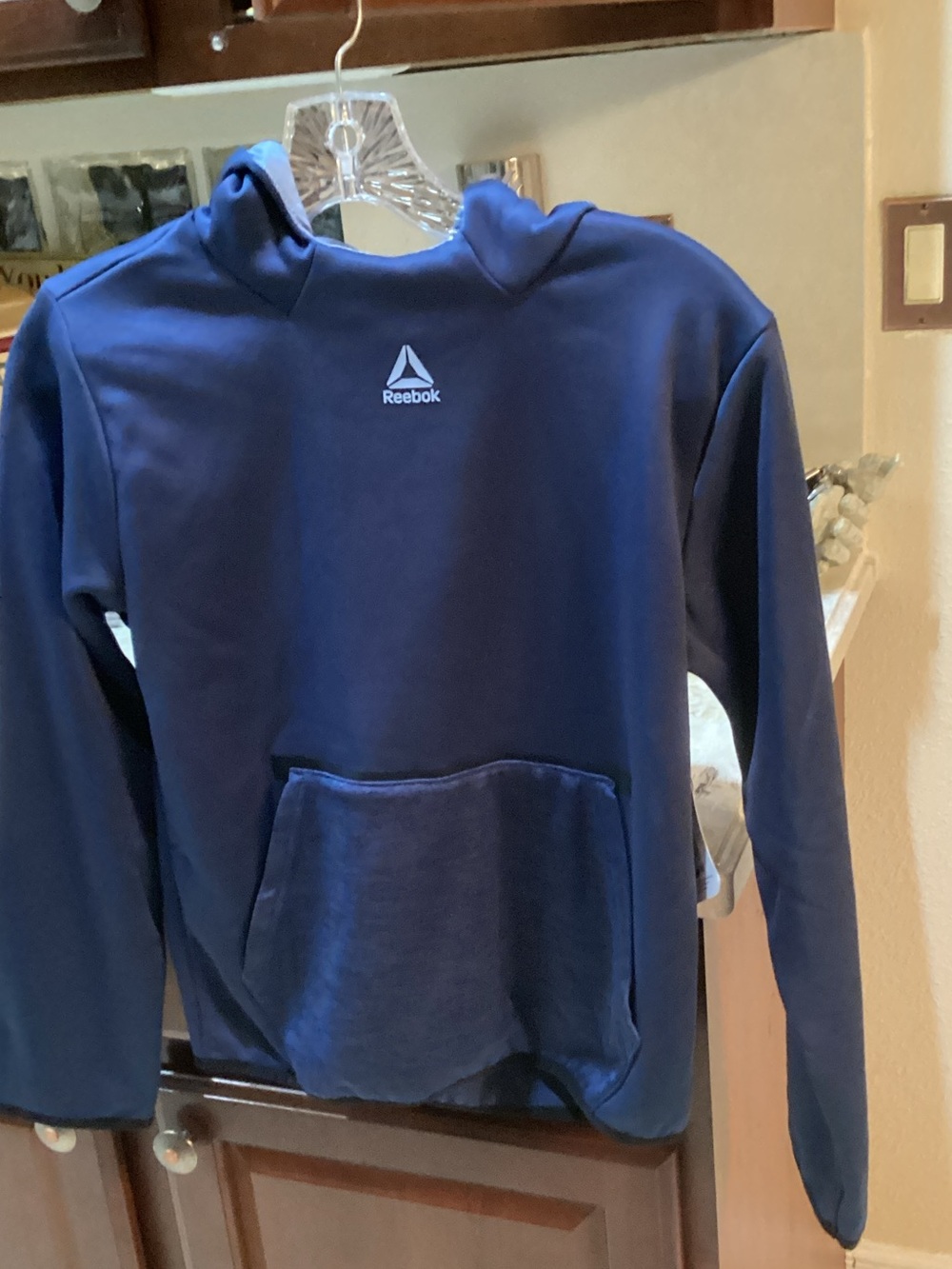 Reebok Men’s Navy Crewneck Pullover Sweatshirt